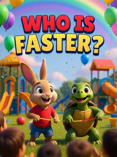 Rabbit vs Turtle 🐰🐢 Who Is Faster? Welcome to Humty Toons! A fun kids comparison video showing fast vs slow animals. Can the turtle beat the rabbit? Watch and see! #fyp #foryoupage #rabbitvsturtle #kidslearning #animalcomparison #preschoollearning #learnwithfun #toddlerlearning #humtytoons rabbit vs turtle speed who is faster rabbit or turtle animal comparison kids fast vs slow animals kids learning animals toddler animal learning animal speed comparison preschool learning animals kids educati