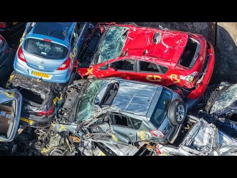 Powerhand 🚙 at the BIGGEST Scrapyard ♻️ in Preston & Something's BURNING in the SHREDDER! 🔥🧯