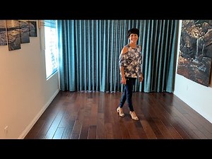 Chicken Walk Jive line dance demonstration and tutorial by Stephie