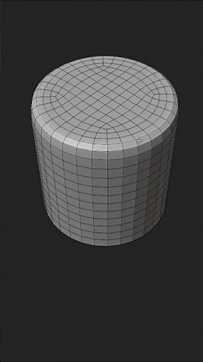 Make a Cylinder with Clean Topology #blender #blendertips #blendertutorial #blendercommunity #b3d