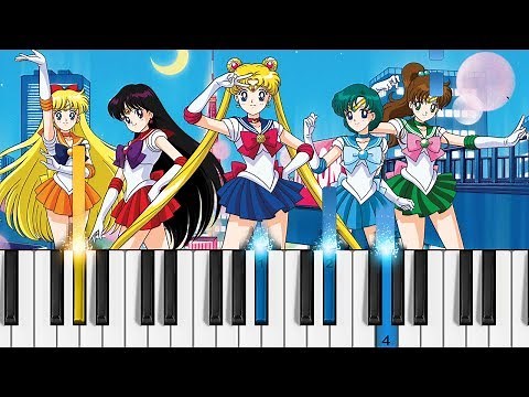 Moonlight Densetsu - Sailor Moon Opening 1 - Piano Tutorial