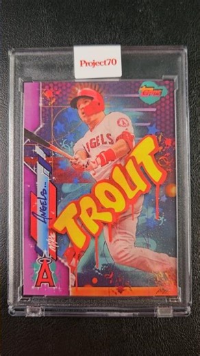 CARD OF THE DAY! 2021 TOPPS PROJECT 70 MIKE TROUT BY RISK! #topps #project70 #miketrout #baseball