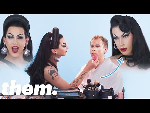 Tommy Dorfman Gets A Drag Makeover From Violet Chachki | Drag Me | them.