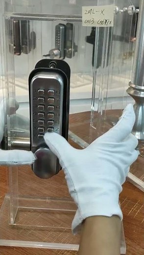 No Power Supply Keyless Waterproof Fireproof Mechanical Code Door Lock