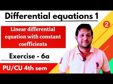 Linear differential equation with constant coefficients | bsc 4th sem differential equation