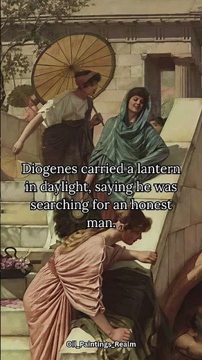 Diogenes by John William Waterhouse, 1882, #painting #art #history #oilpainting