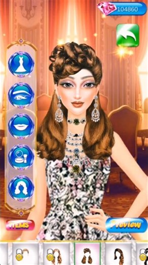 Barbie Doll Hairstyle Game 👰🏻 // Animation makeup #fashionstyles #barbie #hairstyle #games