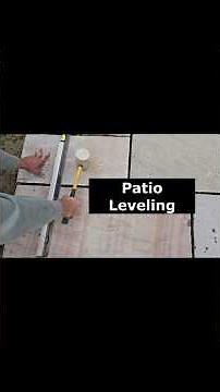 Patio Leveling and Checking