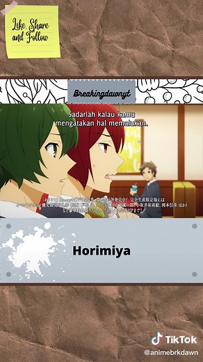 Horimiya: 俺の好きなキャラと恋愛事情
