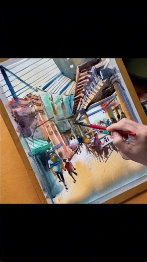 Creating Depth and Atmosphere in Watercolour | Morning Rituals Beneath the Dome #artisticchannel