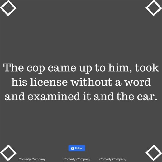 A man in his mid forties bought a new BMW and was out on the interstate for a nice evening drive. | Comedy Company