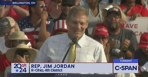 Mike Carey, Representative Jordan, and Max Miller at Trump Rally in Ohio