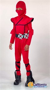 California Costumes Boys Stealth Ninja Child Costume Red/Black