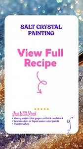 3.2K views · 21 reactions | Salt Crystal Painting Sometimes the...