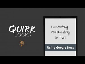 Convert handwriting to text using Papyr and Google Docs