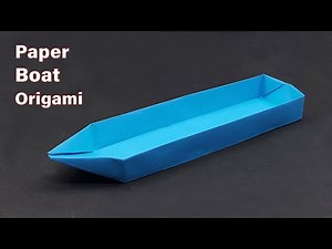 Easy Paper Boat Origami That Floats - Step by Step Tutorial