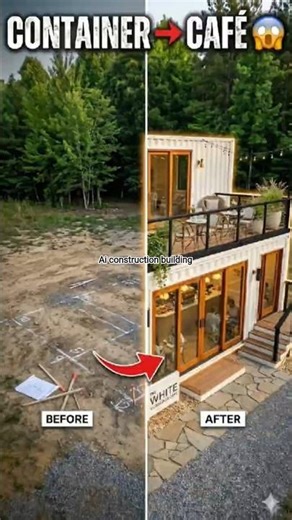 Container to Café Transformation 😱 | Full Construction Timelapse