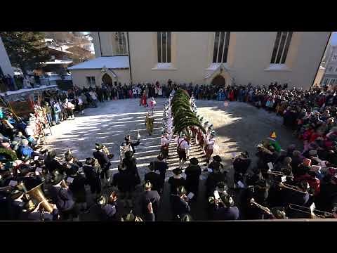 Schäfflertanz Partenkirchen 04.01.2026 Kirchplatz Partenkirchen
