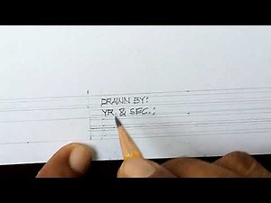 How to create a simple title block