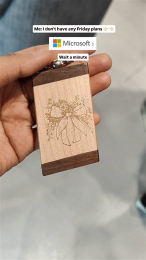 Aditi on Instagram: "Laser engraving workshop ⚡ [Microsoft, fyp, software engineer, laser engraving, wood]"