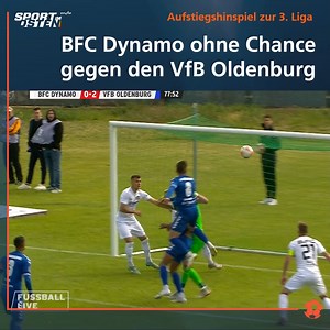 Verspielt der BFC DYNAMO e.V. nach einer starken Saison den Aufstieg? Das Benbennek-Team kassiert im Hinspiel gegen den @VfB Oldenburg v. 1897 e.V. eine 0:2-Heimpleite. | Sport im Osten