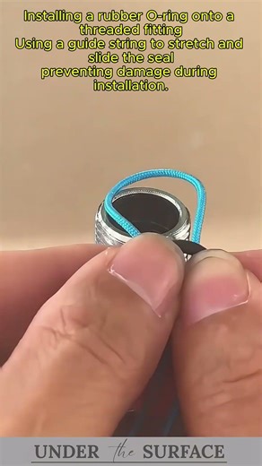 Installing an O-Ring on a Threaded Pipe Fitting
