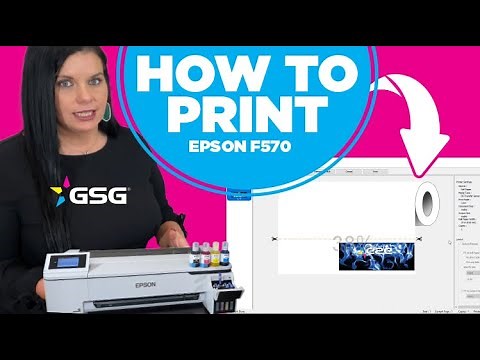 How to Print on Epson F570 Dye Sublimation Printer