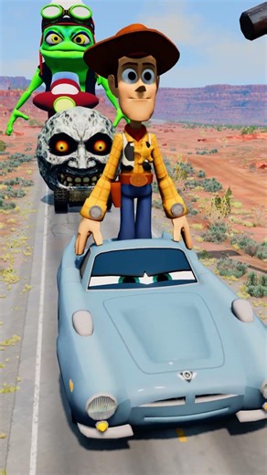 Weird Dump & Crazy Cars Crossing to Spinner Hammer Crush in BeamNG.drive