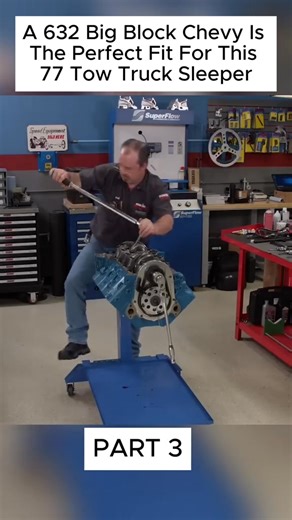 2.3K views · 24 reactions | A 632 Big Block Chevy Is The Perfect Fit For This 77 Tow Truck Sleeper | Camshaft Upgrades | Facebook