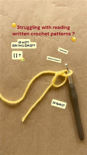 Don’t know how to read crochet patterns? Learn from beginning. #crochet #crochetforbeginners