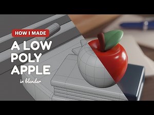 Cute Apple Bench in Blender – 3D Modeling Process | Soren Juhl