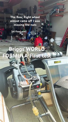 Briggs World Formula first start with Hilliard inferno flame clutch #l206 #karting