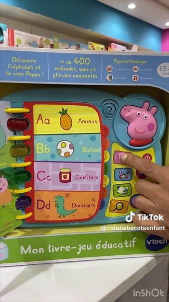Livre interactif Peppa Pig : Apprendre en s'amusant