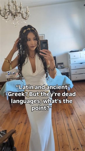 Juliaaaa on Instagram: "I also love "but how are you going to get a real job with a classics degree?" ... I work in tech now 🫠 But I got to study something I was passionate about and that makes me feel like I won 🥰 #latin #ancientgreek #classics"