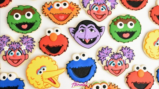 84K views · 505 reactions | Decorate your favorite Sesame Street Cookies with royal icing. Sugar Cookie Recipe: https://www.hanielas.com/sugar-cookie-recipe-for-cut-out-cookies/ Royal Icing Recipe: https://www.hanielas.com/fresh-lemon-royal-icing/ | Haniela's | Facebook