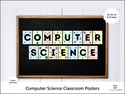 Computer Science Classroom Poster Set | Coding Alphabet Display | CS Wall Decor | Programming Posters | KS2 KS3 GCSE A Level Classroom Decor - Etsy