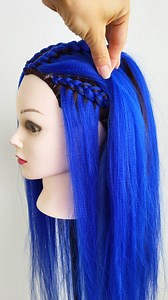 Waterfall Braids with Full Natural Hair Coverage Tutorial #waterfallbraid #cornrows #feedinbraids #kanekalon #braidstutorial #hairextensions | Braid it Yourself