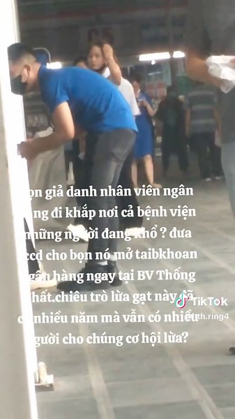 Lừa đảo qua tài khoản ngân hàng tại bệnh viện Thống Nhất