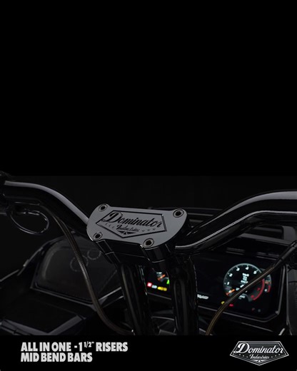 New Drop 🔥 Meet the very first 100% Plug-In-Ready 1.5" Pullback Riser Setup. No wire pulling. No headaches. No shop time. Just an easy, fast install that gets you back on the road where you belong. Available in Low Bend and Mid Bend options, both plug-in-ready, both road-tested.. You’ll feel it. They’ll notice it. This drop’s live, don’t miss it. | Dominator Industries