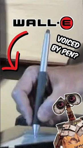 Wall-E is voiced by a pen! #shorts #walle #pixar #sounddesign #shortsviral #facts #shortvideos #fact