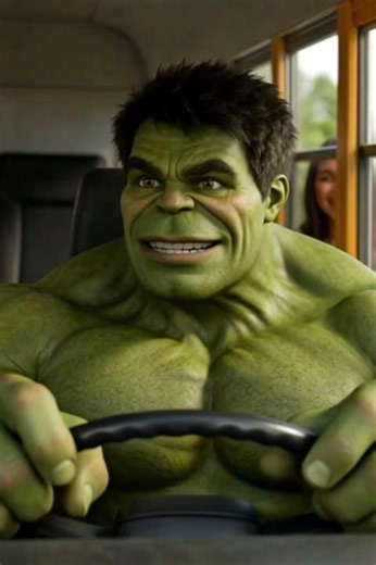 Hulk bus driver #cartoon #post #video #hulk