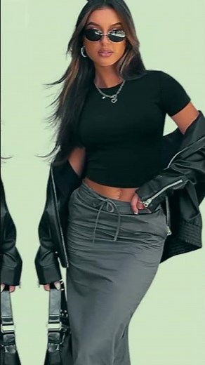 summer crop tops for women | Slim Fit Tee Try-On Lookbook