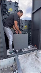 2.2K views | outdoor led wall installation #wall #ledscreen #led #screen #display #media #leddisplay #panel #ledpanel #bigscreen #ledmonitor #resolution #color #rgb #tech #installation #outdoor | Led Screen Display Factory | Facebook