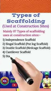 Types of scaffolding | Common types of scaffolding at construction sites