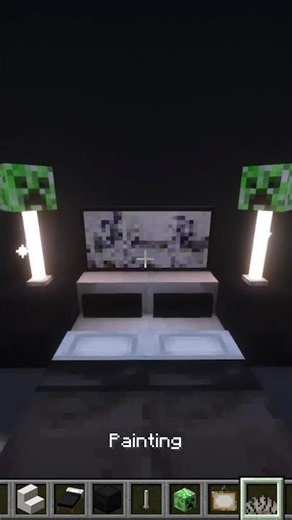 Minecraft 2+ Bed design #shorts #minecraft