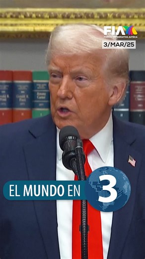 #ElMundoEn3 | El Vaticano informó que el Papa Francisco registró una nueva crisis respiratoria, por lo que seguirá hospitalizado. El presidente de Estados Unidos, Donald Trump, confirmó que mañana entran en vigor los aranceles del veinticinco por ciento sobre las importaciones mexicanas y canadienses. Al menos treinta y uno muertos y veintidós heridos fue el saldo que dejó el choque entre dos autobuses de pasajeros en Bolivia. #FIA #AztecaNoticias #News #Bolivia #PapaFrancisco #EstadosUnidos #Do