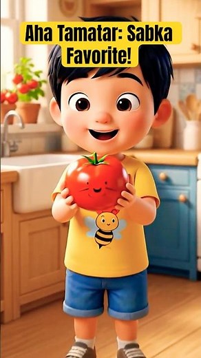 आहा टमाटर - Aaha Tamatar Bada Mazedar! 🍅 | Hindi Nursery Rhyme for Kids | Fun 3D Animated Song