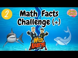 Wild Kratts Math Facts (2) | Brain Break | Addition | Sharks vs. Dolphins | GoNoodle Inspired