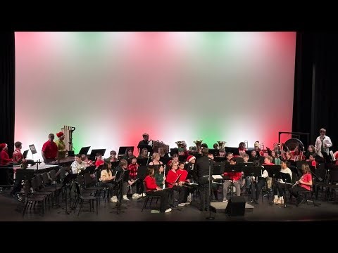 6th grade LMS band concert (Christmas scale)