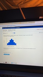 Data was collected for a sample of organic snacks. The amount o... | Filo